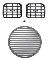 Kit Difusor De Ar Central Renault Clio Com Tela Grade Auto Falante Renault Clio Cinza Claro