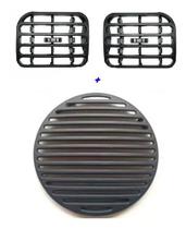 Kit Difusor De Ar Central Renault Clio Com Tela Grade Auto Falante Renault Clio Cinza Escuro