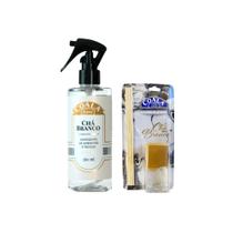 Kit Difusor de Aromas 100ml + Home Spray para Tecidos 260ml Chá Branco Coala