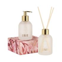 Kit Difusor de Perfume e Sabonete Líquido 150ml com Caixa Magnólia Pacífica Lenvie