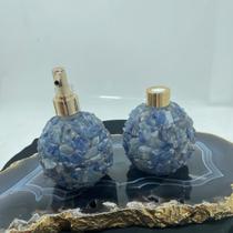 Kit Difusor e Saboneteira Cristal Quartzo Azul - 500ML" Kit Difusor e Saboneteira Cristal Quartzo Azul - 500ML"