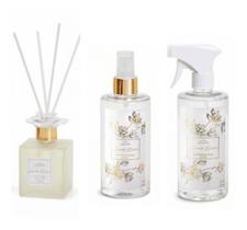 Kit Difusor + Home Spray + Agua Aromática- Sweet Flowers