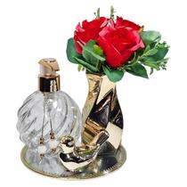 Kit Difusor Ou Sabonete Espiral 110ml Bandeja De Vidro+ Vaso Kit Difusor Ou Sabonete Espiral 110ml Bandeja De Vidro+ Vaso