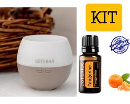 Kit Difusor Petal + 1 óleo essencial Tangerina 15ML Suporte ansiedade imunidade antibacteriano natu