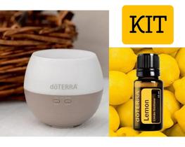 Kit Difusor Petal 2.0 + 1 óleo essencial Lemon 15ML Suporte detox natural digestão sist imunológico - doTERRA