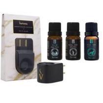 Kit Difusor Porcelana Black Matte C 3 Essências Mundo