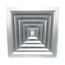 Kit Difusor Quadrado 4 vias Sem Registro E Caixa Plenum TAM 3 Colarinho 6" 150mm Kit Difusor Quadrado 4 vias Sem Registro E Caixa Plenum TAM 3 Colarinho 6" 150mm