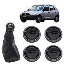 Kit Difusor Saida Ar Manopla Coifa Câmbio Celta 2003 04 05 Preto Kit Difusor Saida Ar Manopla Coifa Câmbio Celta 2003 04 05 Preto