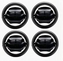 Kit Difusor Saida De Ar Central e Lateral com Suporte Celta Prisma Preto