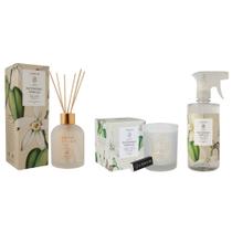 Kit Difusor + Vela + Água Perfumada Patchouli Vanilla Arabesc Lenvie