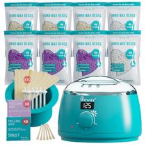 Kit Digital de Depilação WAX BEAR com 8 Pacotes de Cera Dura em Grãos
