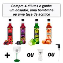 Kit Dilute Frutas Vermelhas+Amora+Maça Verde+Caramelo+Brinde Kit Dilute Frutas Vermelhas+Amora+Maça Verde+Caramelo+Brinde