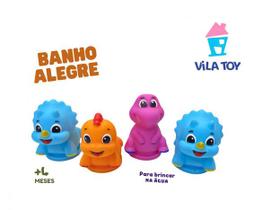 Kit dino banho alegre 400-08 - vila toy