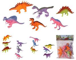 Kit Dino World com 6 Dinossauros Incríveis Fluor