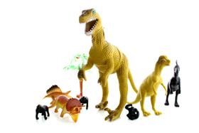 Kit Dinossauro Dino World infantil 10 pças