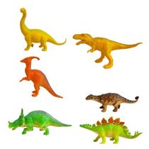 Kit Dinossauro Em Miniatura Com 6 Peças Jr Toys