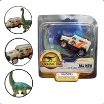 KIT Dinossauro Jurassic Com Carrinho Metal KIT Dinossauro Jurassic Com Carrinho Metal