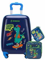 Kit Dinossauro Mini Mala Viagem Bordo + Lancheira + Estojo Kit Dinossauro Mini Mala Viagem Bordo + Lancheira + Estojo