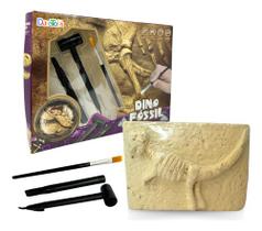 Kit Dinossauro Surpresa Escavar Fóssil Paleontólogo Brinqued Kit Dinossauro Surpresa Escavar Fóssil Paleontólogo Brinqued