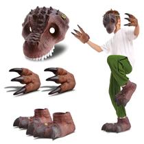 Kit Dinossauro T-Rex Jurassic Word Máscara Garras e Patas - Bee Toys