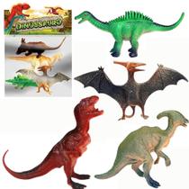 Kit Dinossauros Coleção 4 Peças - Dinossauros Sortidas - O Mundo dos Dinossauros Brincadeira de Criança - PANAMI