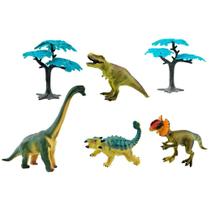 Kit Dinossauros Com Cenário Dino World Candide - 1103B