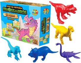 Kit Dinossauros Jogo da Memoria e 8 Miniaturas Infantil