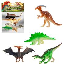 Kit Dinossauros Miniatura Coleção 4 Peças Kit Dinossauros Miniatura Coleção 4 Peças