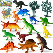 Kit Dinossauros Miniatura De Brinquedo Coleção Animais Kit Dinossauros Miniatura De Brinquedo Coleção Animais