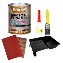 Kit Direto Na Ferrugem e Acessórios para Pintura DF 900ml