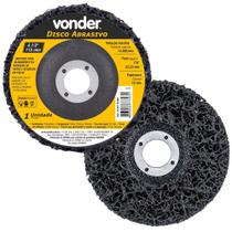 Kit Disco Abrasivo 4.1/2 X 7/8 Removedor 2 Un - VONDER Kit Disco Abrasivo 4.1/2 X 7/8 Removedor 2 Un - VONDER