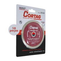 Kit Disco Corte Diamantado 4.3/8'' 110mm Furo 20mm Contínuo Eco Cortag