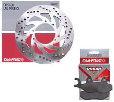 Kit Disco de Freio Dianteiro e Pastilhas Lander 250 / Tenere 250 / Crosser 150 Diafrag Kit Disco de Freio Dianteiro e Pastilhas Lander 250 / Tenere 250 / Crosser 150 Diafrag