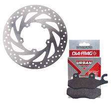 Kit Disco de Freio Dianteiro Fazer 250 2005 A 2015 + Pastilhas Diafrag Kit Disco de Freio Dianteiro Fazer 250 2005 A 2015 + Pastilhas Diafrag