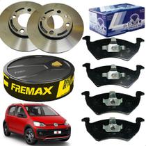 Kit Disco de Freio Dianteiro Fremax Pastilha Freio Dianteira SYL Volkswagen Up 1.0 2014 2015 2016 2017 2018 2019