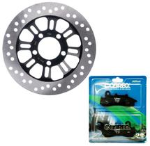 Kit Disco de Freio Dianteiro Honda Titan Cg 160 Combi Brake 2018-2024 e Pastilhas Cobreq Kit Disco de Freio Dianteiro Honda Titan Cg 160 Combi Brake 2018-2024 e Pastilhas Cobreq