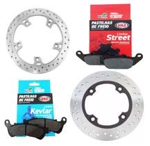 Kit Disco de Freio Honda Cb 250f Twister Com CBS Freio Combinado 2018 2019 2020 2021 + Pastilhas Kit Disco de Freio Honda Cb 250f Twister Com CBS Freio Combinado 2018 2019 2020 2021 + Pastilhas