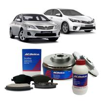 Kit Disco De Freio Traseiro Fluido Pastilhas 08 18 Corolla 2008 A 2018 Kit2335