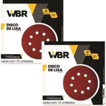 kit Disco De Lixa 225mm 20 Peças Sendo 1cx 60 E 1 Cx 80