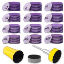 Kit Disco De Lixa 25Mm Micro Retífica 124 Pçs Base Aderente Kit Disco De Lixa 25Mm Micro Retífica 124 Pçs Base Aderente