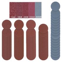 Kit Disco De Lixa Base Aderente 100 Pçs Para Micro Retíficas