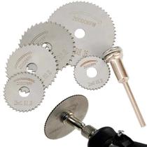 Kit Disco De Serra Profissional Jogo de Lâmina Circular Para Micro Retífica Furadeira E Parafusadeira 6 Peças Kit Disco De Serra Profissional Jogo de Lâmina Circular Para Micro Retífica Furadeira E Parafusadeira 6 Peças