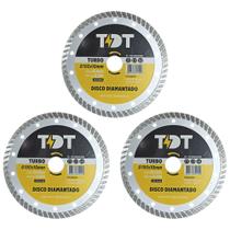 Kit disco diamantado 7" turbo 3 unidades - thunder tools Kit disco diamantado 7" turbo 3 unidades - thunder tools