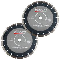 Kit Disco Diamantado 9" Segmentado 20941 com 2 Unidades HESSEN Kit Disco Diamantado 9" Segmentado 20941 com 2 Unidades HESSEN