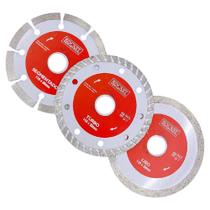 Kit Disco Diamantado Turbo - Liso Com 3 Pçs34,0018 - Rocast Kit Disco Diamantado Turbo - Liso Com 3 Pçs34,0018 - Rocast