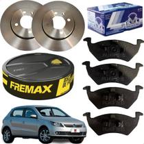 Kit Disco Dianteiro Fremax + Pastilha de Freio Dianteiro SYL Volkswagen Gol 1.6 8v 1.0 8v 2008 2009 2010 2011 2012 2013.