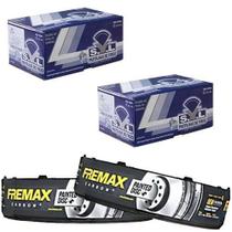 Kit disco e pastilha de freio dianteira e traseira - asx 2013 a 2018 - kit00634