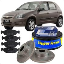 Kit Disco e Pastilha Freio Dianteiro Celta 1.0 8v 2000 a 2008 Kit Disco e Pastilha Freio Dianteiro Celta 1.0 8v 2000 a 2008