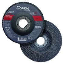 Kit Disco Flap 4.1/2 Refratário Carbureto Silício GR 40 62047 - CORTAG