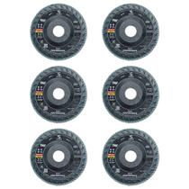 Kit Disco Flap 4.1/2 Zirconio Gr 80 Costado Plástico Performance 6 Un - SOLDIM